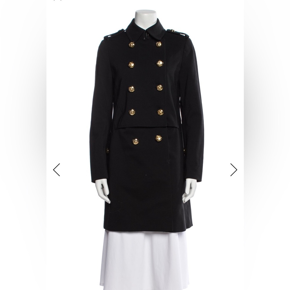 EUC 3.1 phillip lim Military Nylon Trench Coat in Black sz 2